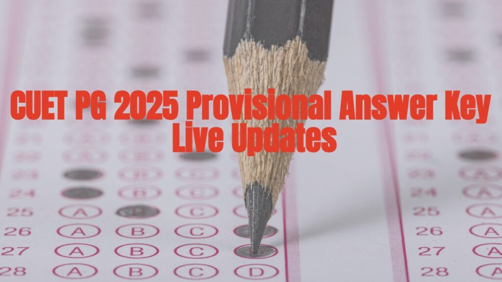 π CUET PG Answer Key 2025 Released: Download Provisional Key & Response Sheet @exams.nta.ac.in 1 cuet pg answer key 2025