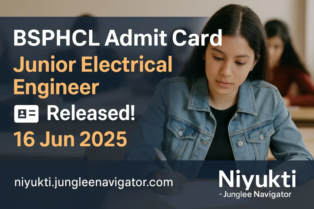 BSPHCL Admit Card 2025